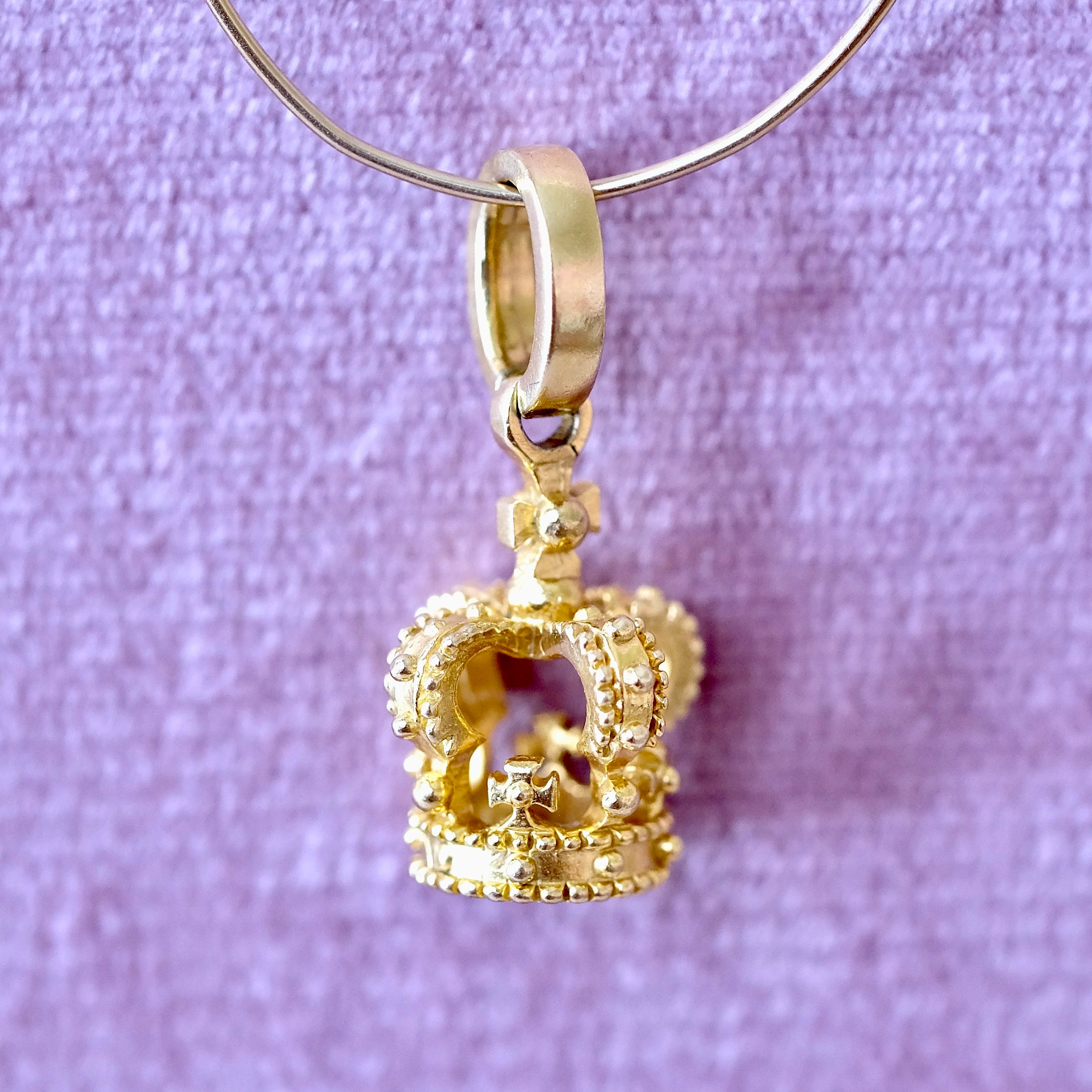 14KY IF & Co. King's Crown Pendant