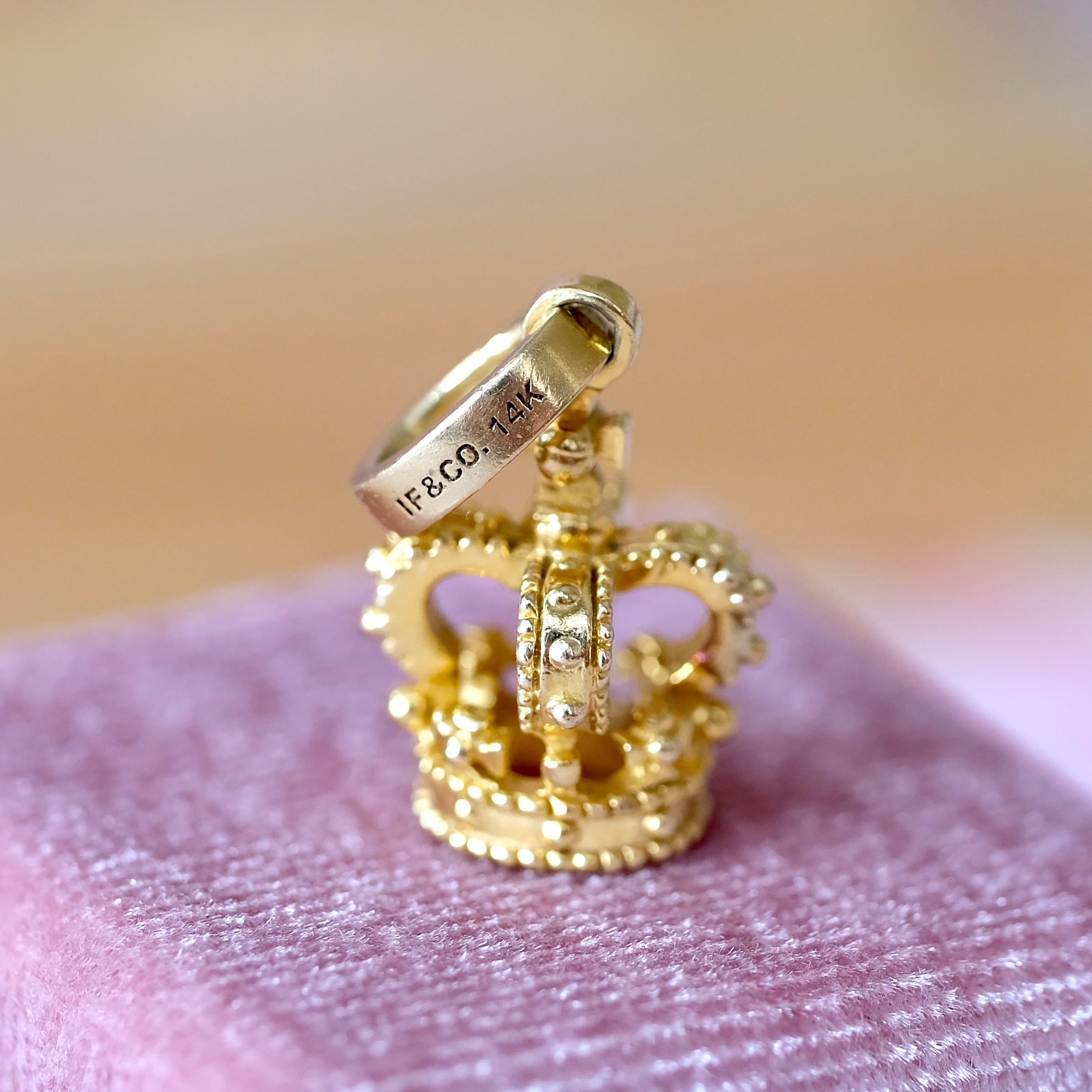 14KY IF & Co. King's Crown Pendant