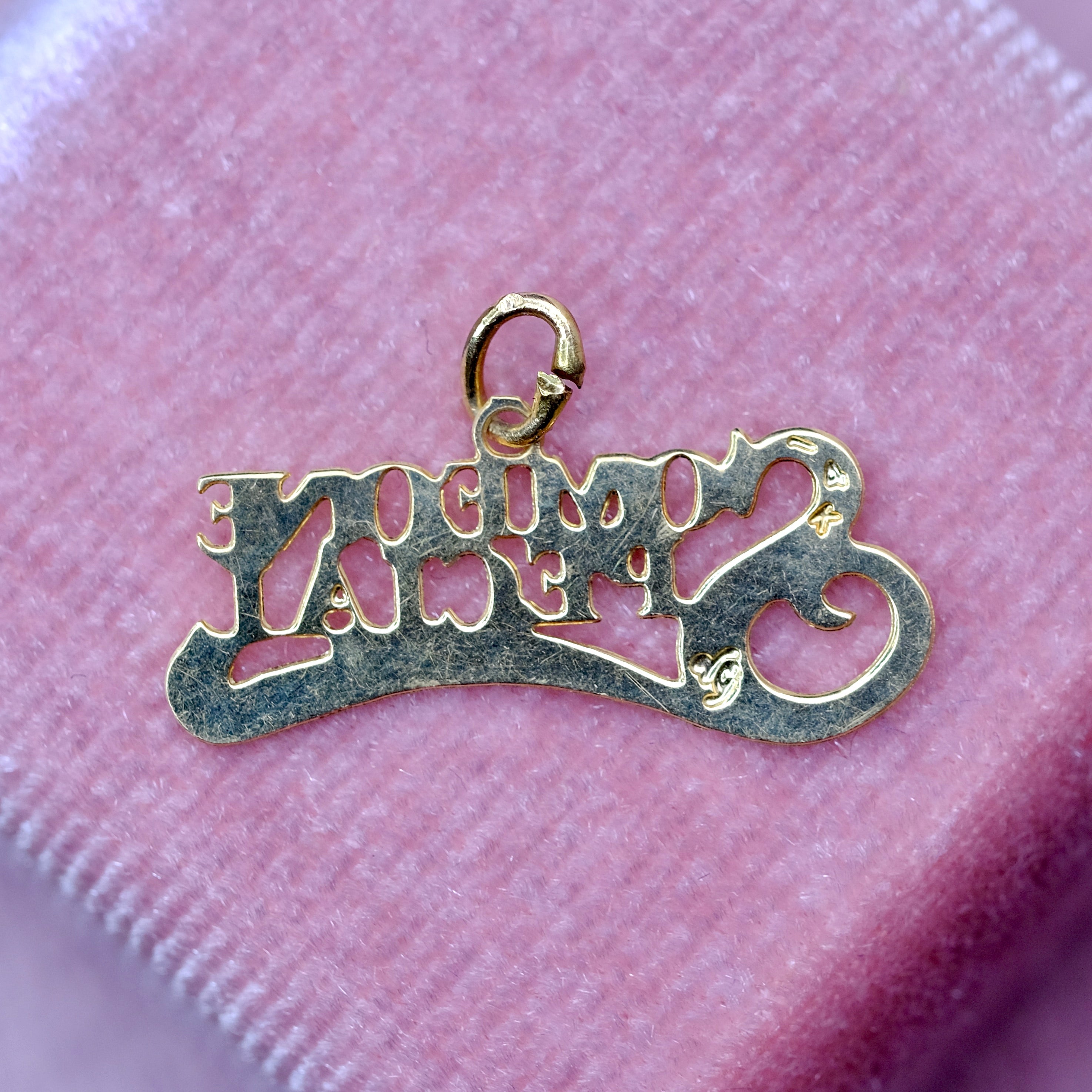 Cute Dainty "Someone Special' Pendant / Charm 14K Real Gold