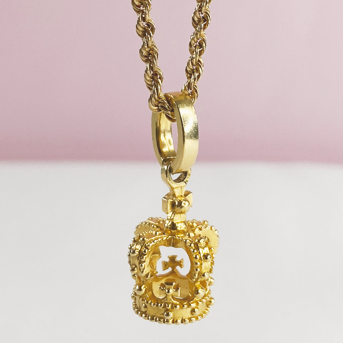 14KY IF & Co. King's Crown Pendant