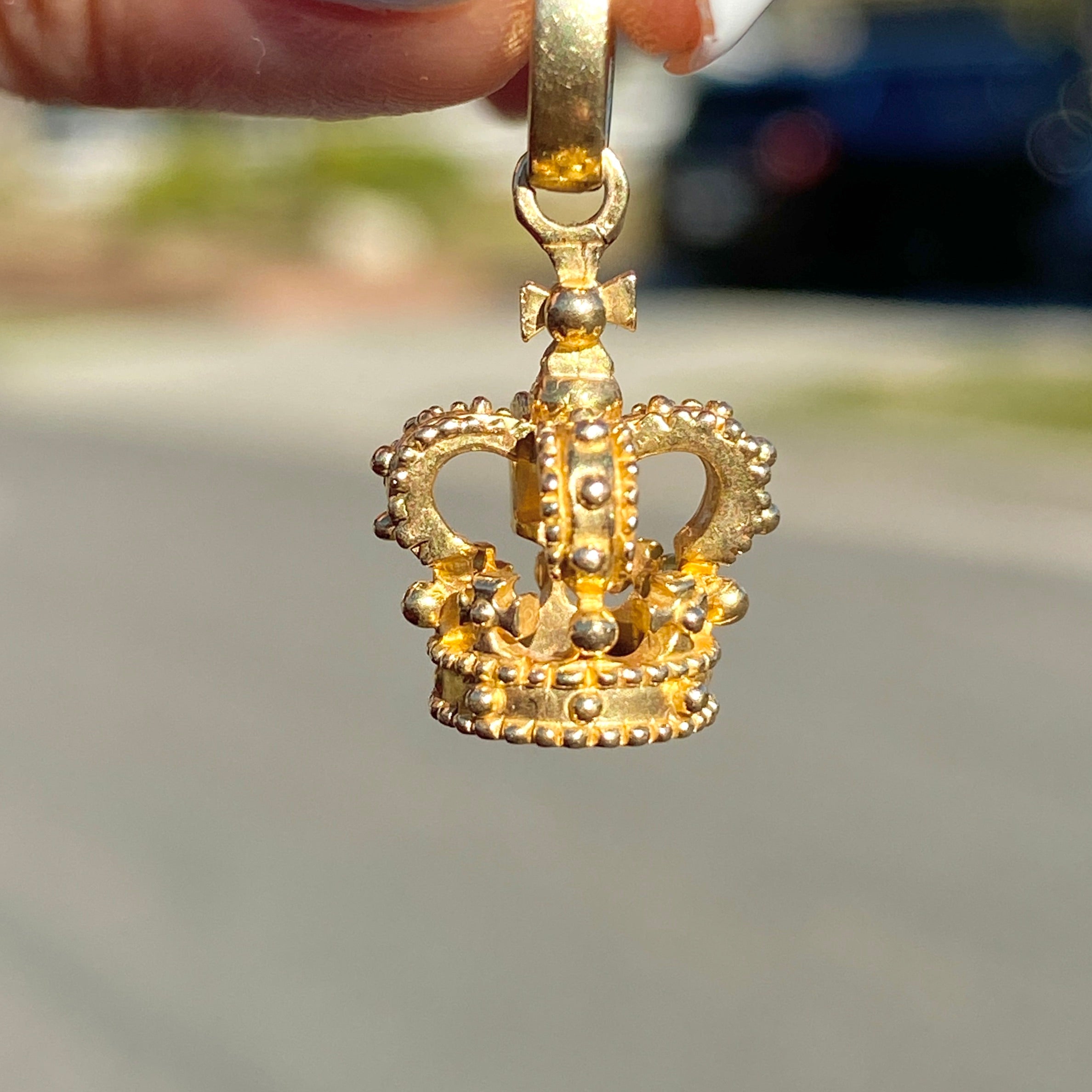 14KY IF & Co. King's Crown Pendant