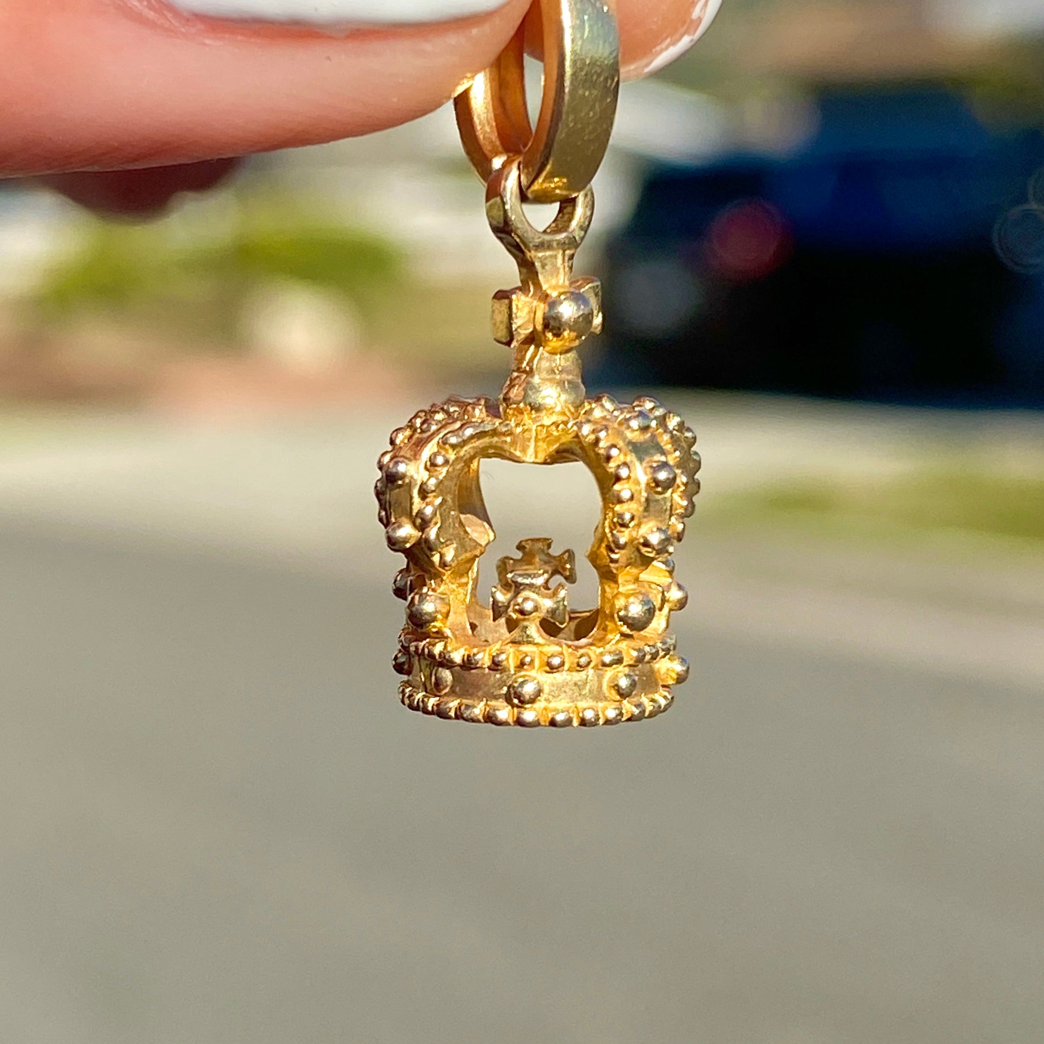14KY IF & Co. King's Crown Pendant